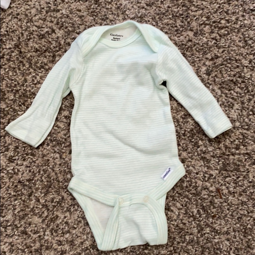 Long sleeve striped onesie